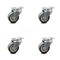 Service Caster 2 Inch Swivel Caster with Non-Marking Floor Safe Thermoplastic Rubber Wheel Set SCC-05S210-TPRS-TP1-SU-4 - alternate 1